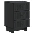 Armario de Noche Negro 43 x 41 x 66,5 cm Madera de Ingeniería