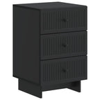 Armario de Noche Negro 43 x 41 x 66,5 cm Madera de Ingeniería