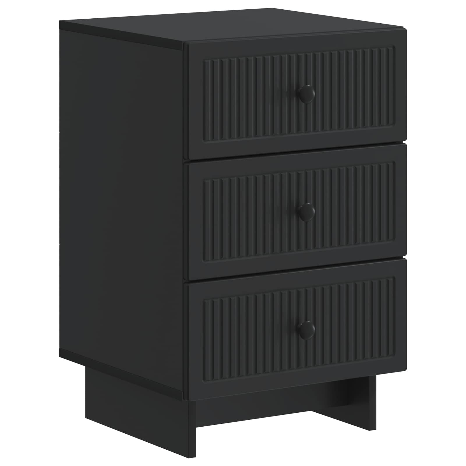 Armario de Noche Negro 43 x 41 x 66,5 cm Madera de Ingeniería