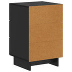 Armario de Noche Negro 43 x 41 x 66,5 cm Madera de Ingeniería