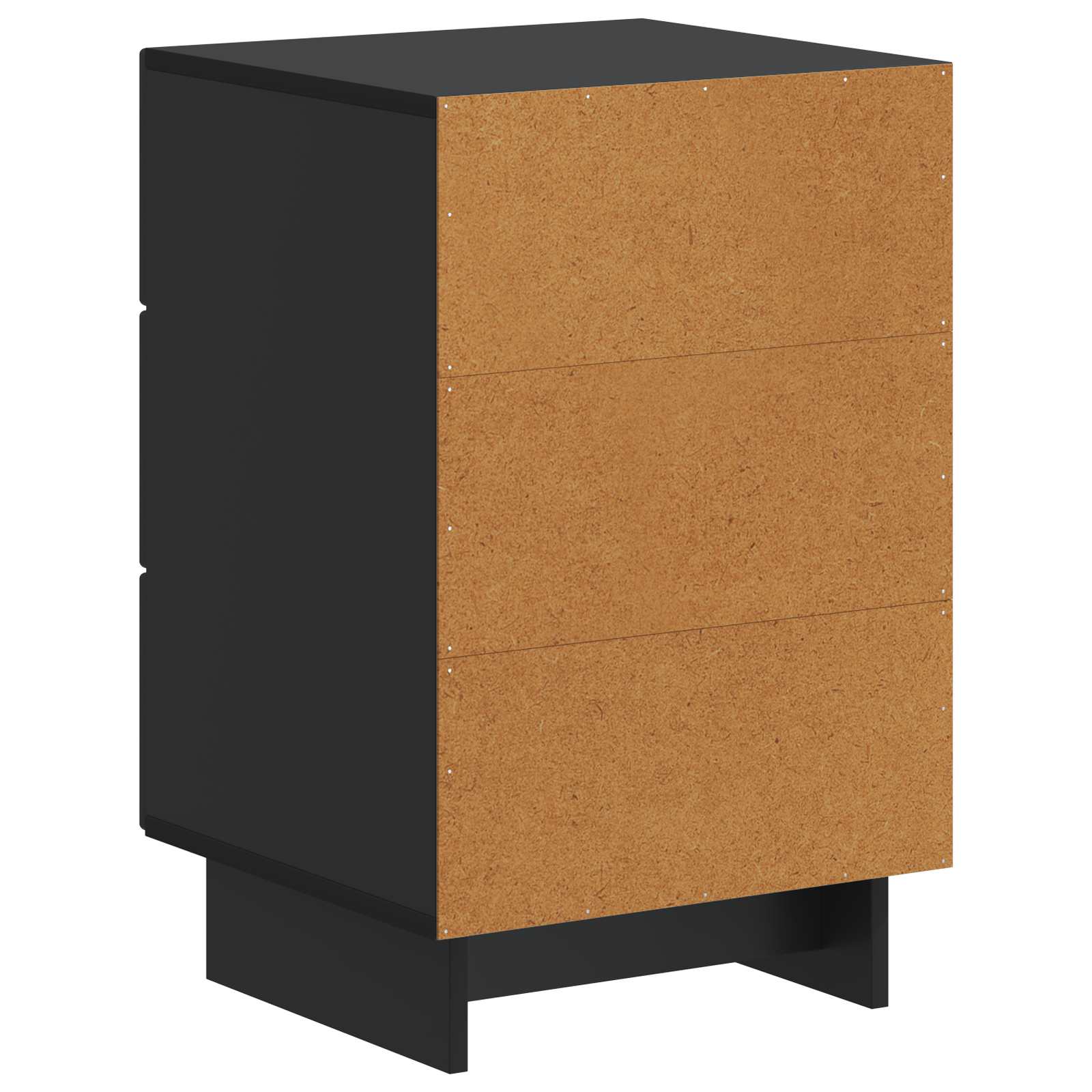 Armario de Noche Negro 43 x 41 x 66,5 cm Madera de Ingeniería