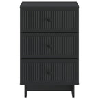 Armario de Noche Negro 43 x 41 x 66,5 cm Madera de Ingeniería