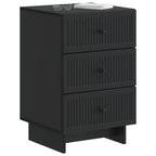 Armario de Noche Negro 43 x 41 x 66,5 cm Madera de Ingeniería