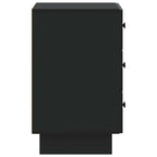 Armario de Noche Negro 43 x 41 x 66,5 cm Madera de Ingeniería