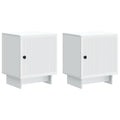 Armario de Noche 2 pcs 43 x 34,5 x 50 cm Madera de Ingeniería