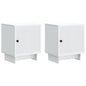 Armario de noche 2 pcs 43 x 34,5 x 50 cm madera de ingeniería 4 colores
