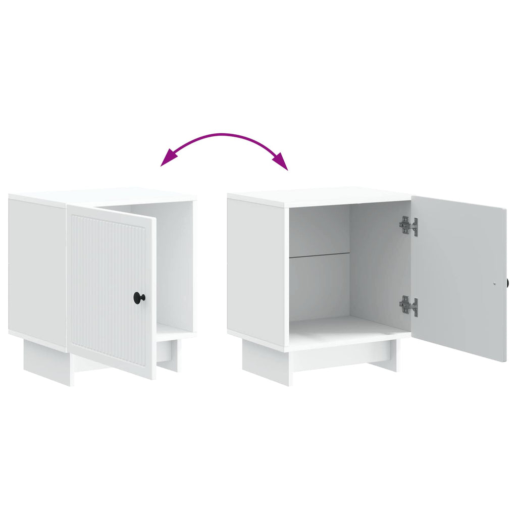 Armario de Noche 2 pcs 43 x 34,5 x 50 cm Madera de Ingeniería
