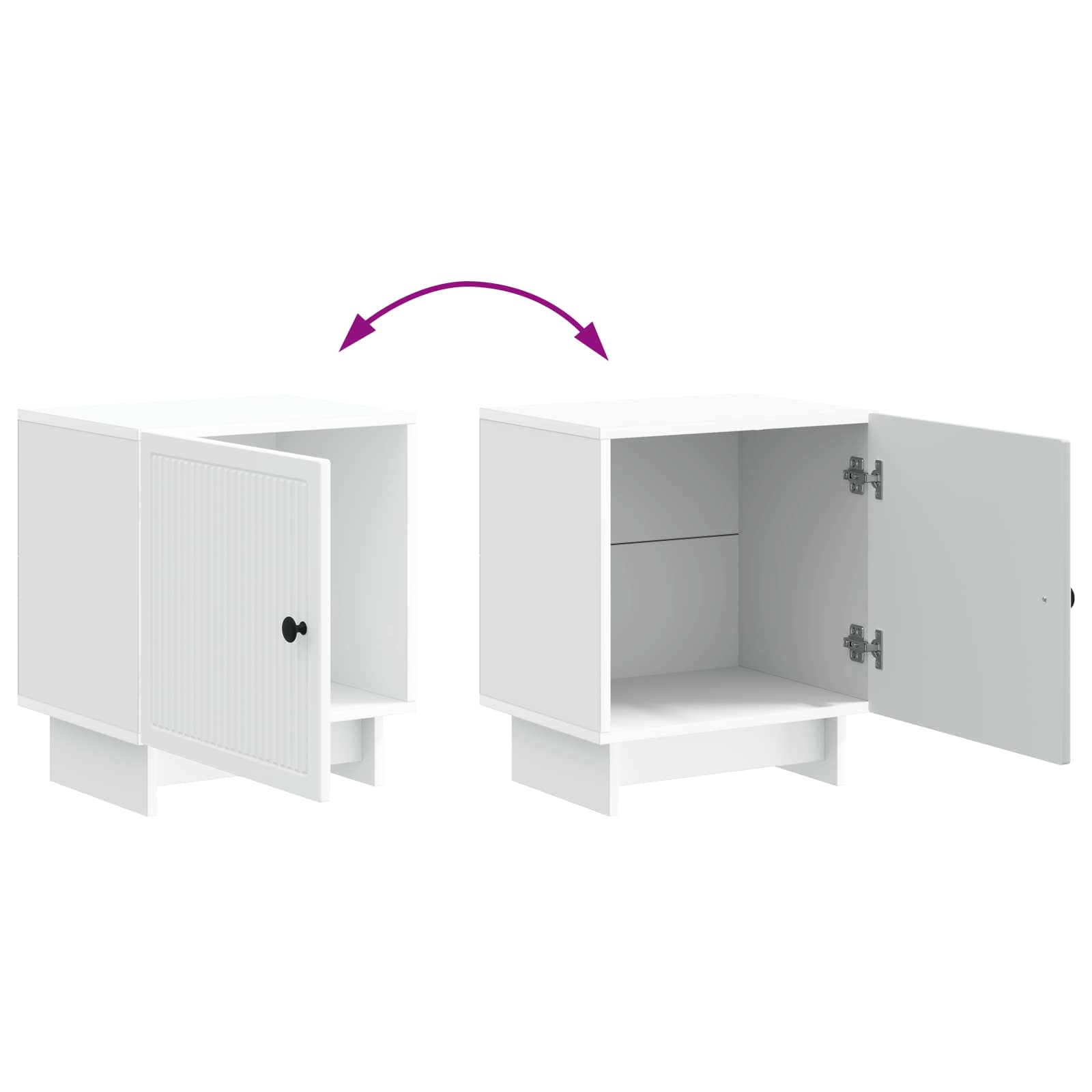 Armario de Noche 2 pcs 43 x 34,5 x 50 cm Madera de Ingeniería