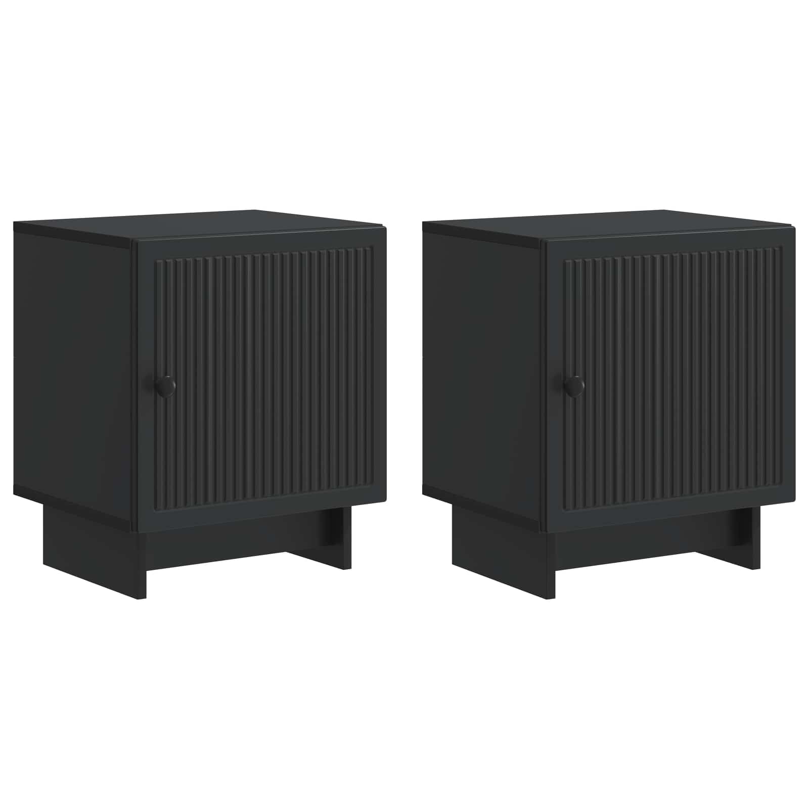 Armario de noche 2 pcs 43 x 34,5 x 50 cm madera de ingeniería 4 colores