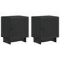 Armario de noche 2 pcs 43 x 34,5 x 50 cm madera de ingeniería 4 colores