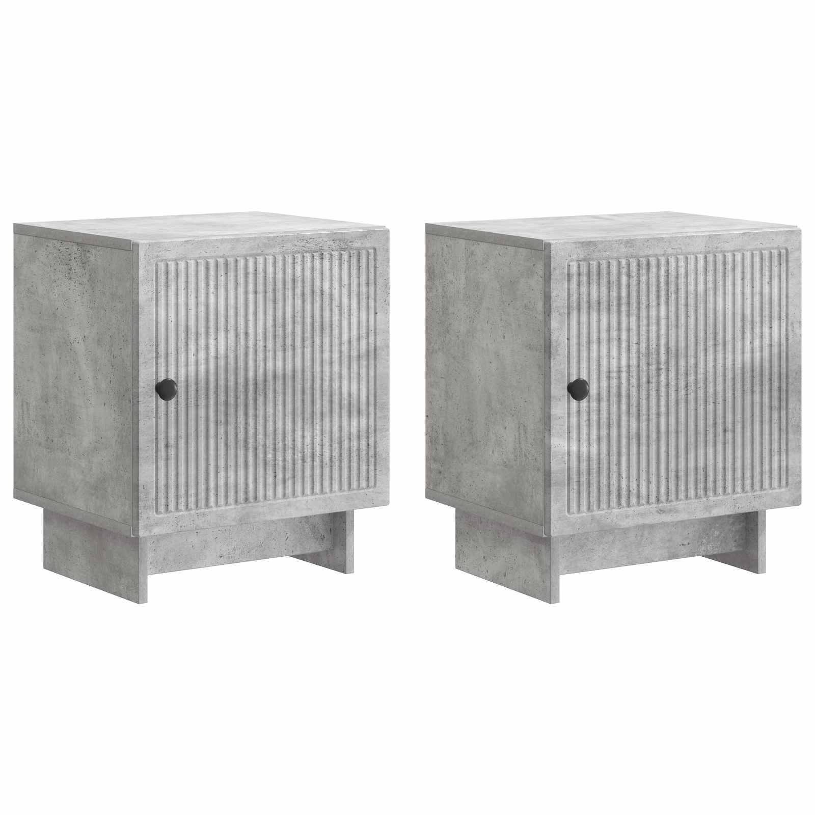 Armario de noche 2 pcs 43 x 34,5 x 50 cm madera de ingeniería 4 colores