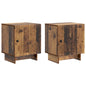Armario de noche 2 pcs 43 x 34,5 x 50 cm madera de ingeniería 4 colores