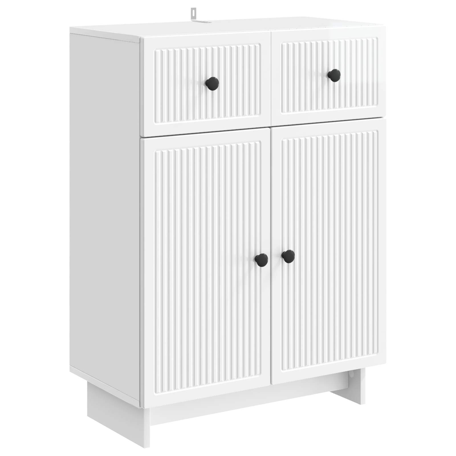 Aparador alto con cajón Madera vieja 69,5 x 34 x 180 cm