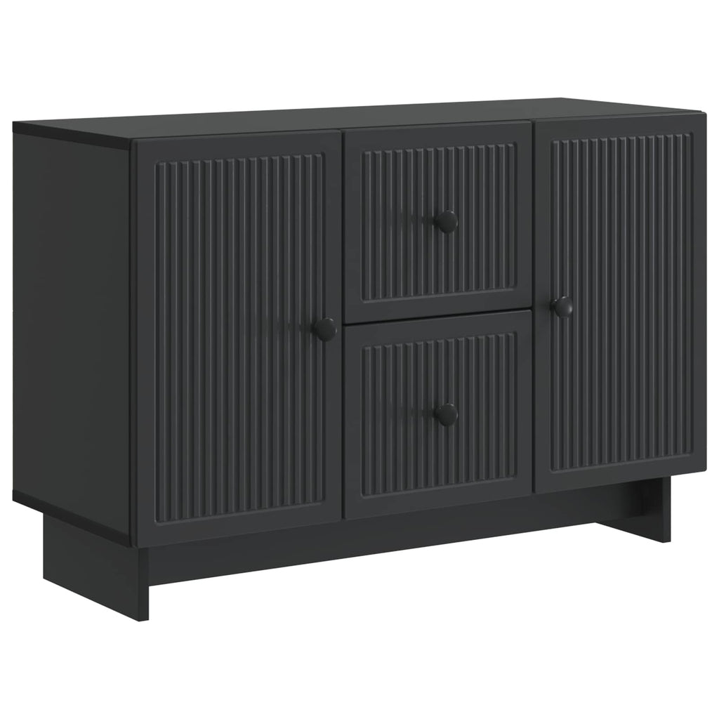 Aparador con cajón Negro 89 x 34,5 x 60 cm Madera de Ingeniería