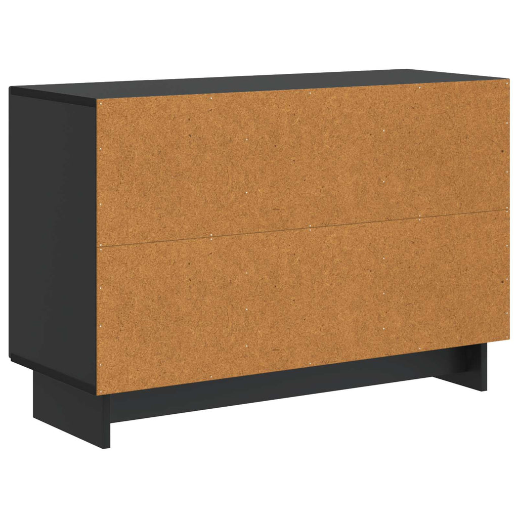 Aparador con cajón Negro 89 x 34,5 x 60 cm Madera de Ingeniería