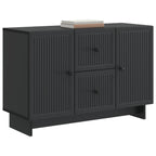 Aparador con cajón Negro 89 x 34,5 x 60 cm Madera de Ingeniería