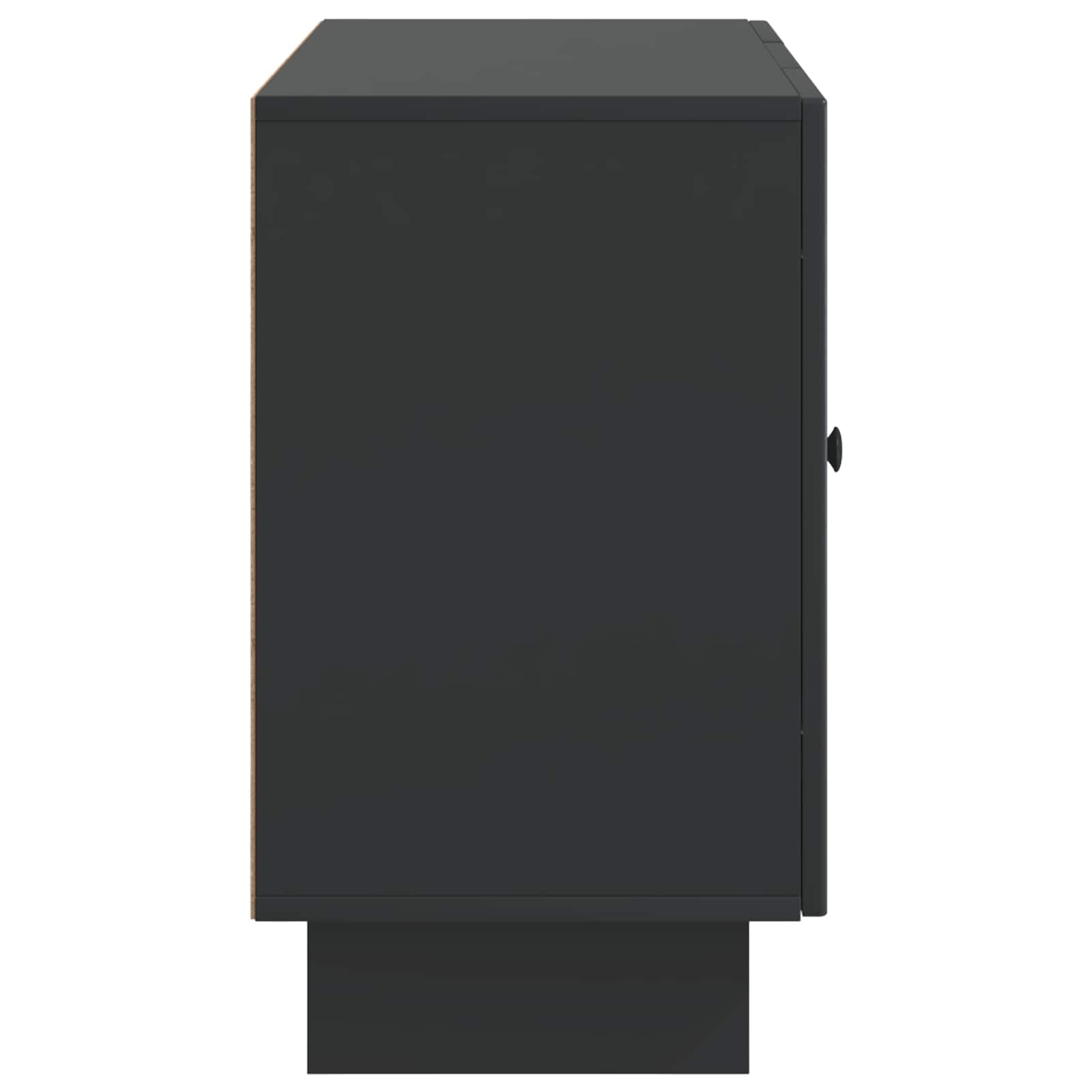 Aparador con cajón Negro 89 x 34,5 x 60 cm Madera de Ingeniería