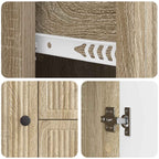 Aparador Roble Sonoma 89 x 34,5 x 60 cm Madera de Ingeniería