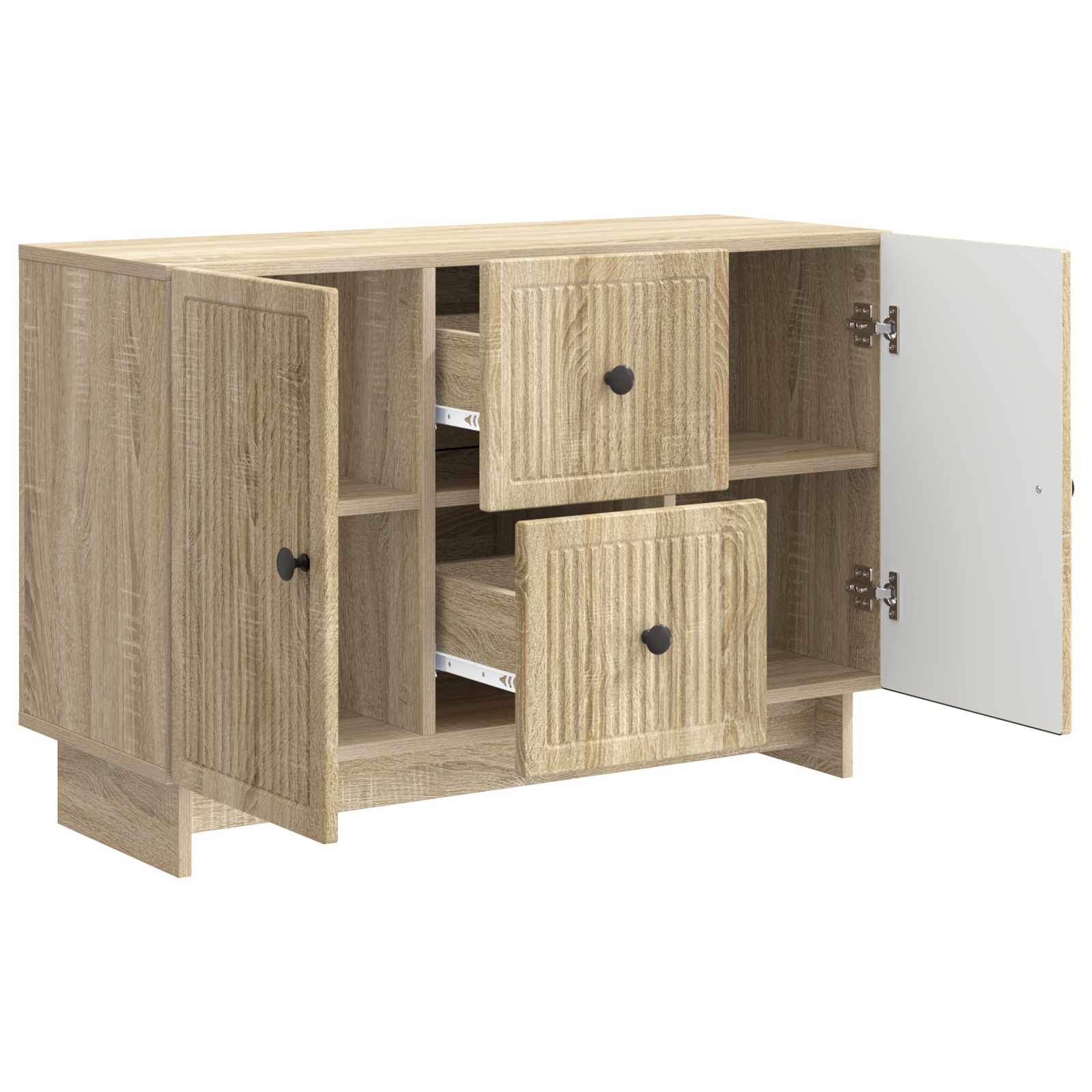Aparador Roble Sonoma 89 x 34,5 x 60 cm Madera de Ingeniería