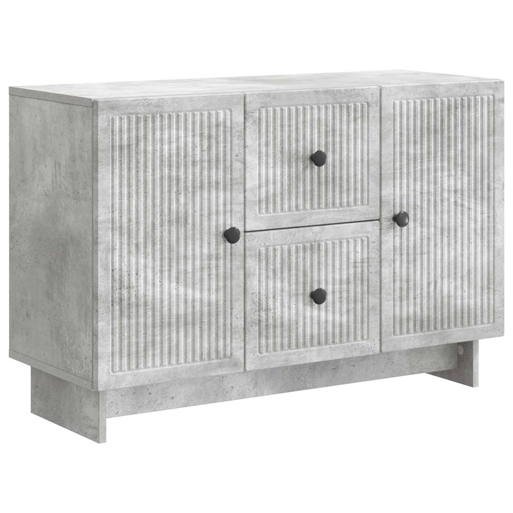 Aparador Gris Hormigón 89 x 34,5 x 60 cm Madera de Ingeniería