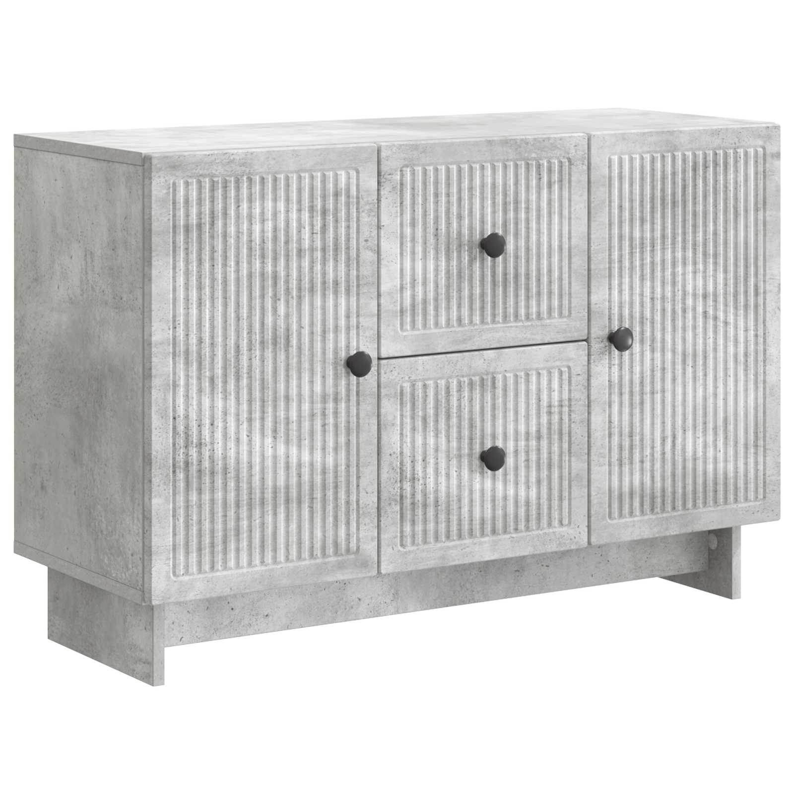 Aparador Gris Hormigón 89 x 34,5 x 60 cm Madera de Ingeniería
