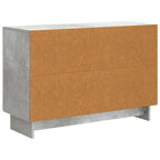 Aparador Gris Hormigón 89 x 34,5 x 60 cm Madera de Ingeniería