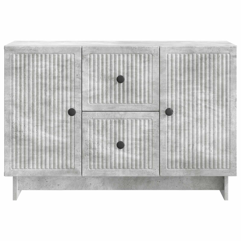 Aparador Gris Hormigón 89 x 34,5 x 60 cm Madera de Ingeniería