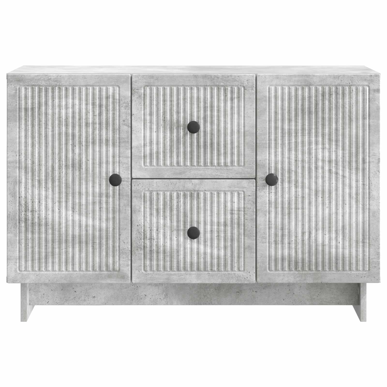 Aparador Gris Hormigón 89 x 34,5 x 60 cm Madera de Ingeniería