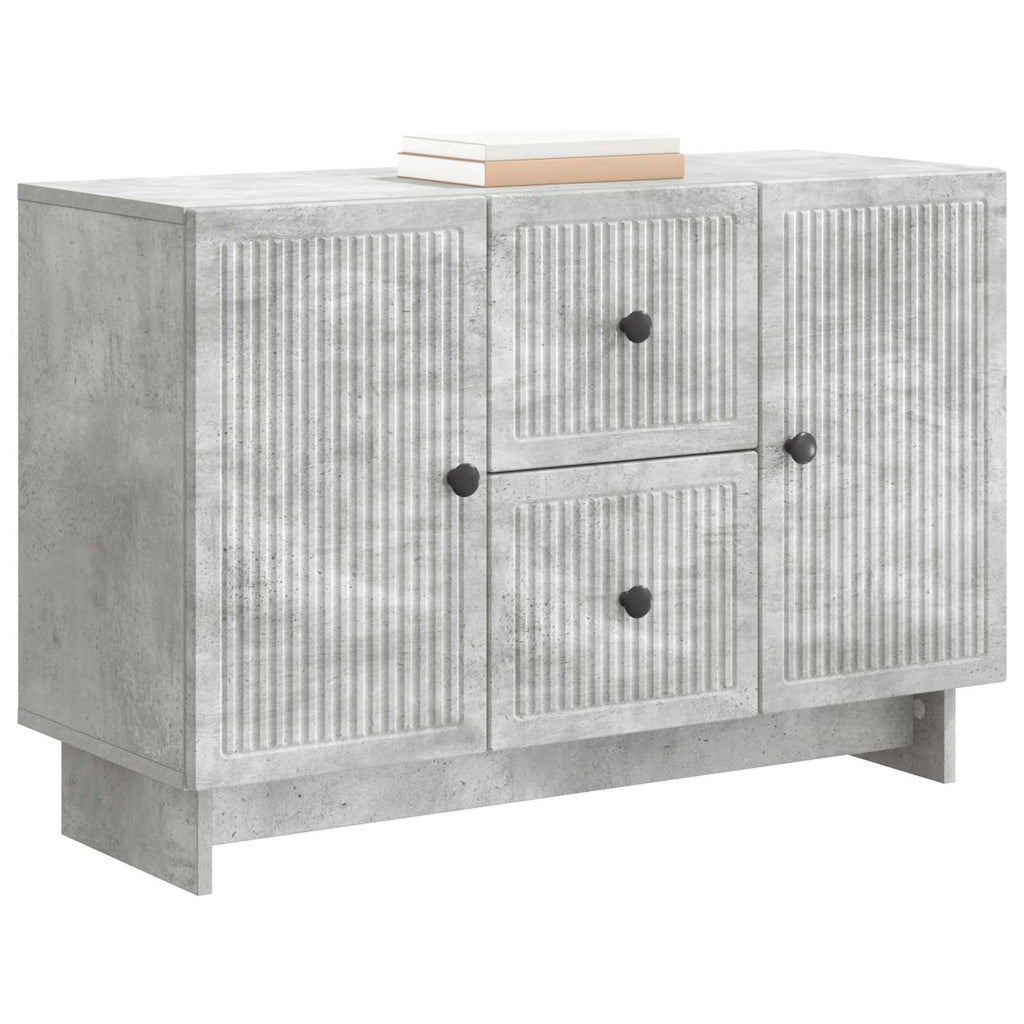 Aparador Gris Hormigón 89 x 34,5 x 60 cm Madera de Ingeniería