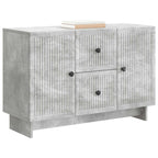 Aparador Gris Hormigón 89 x 34,5 x 60 cm Madera de Ingeniería