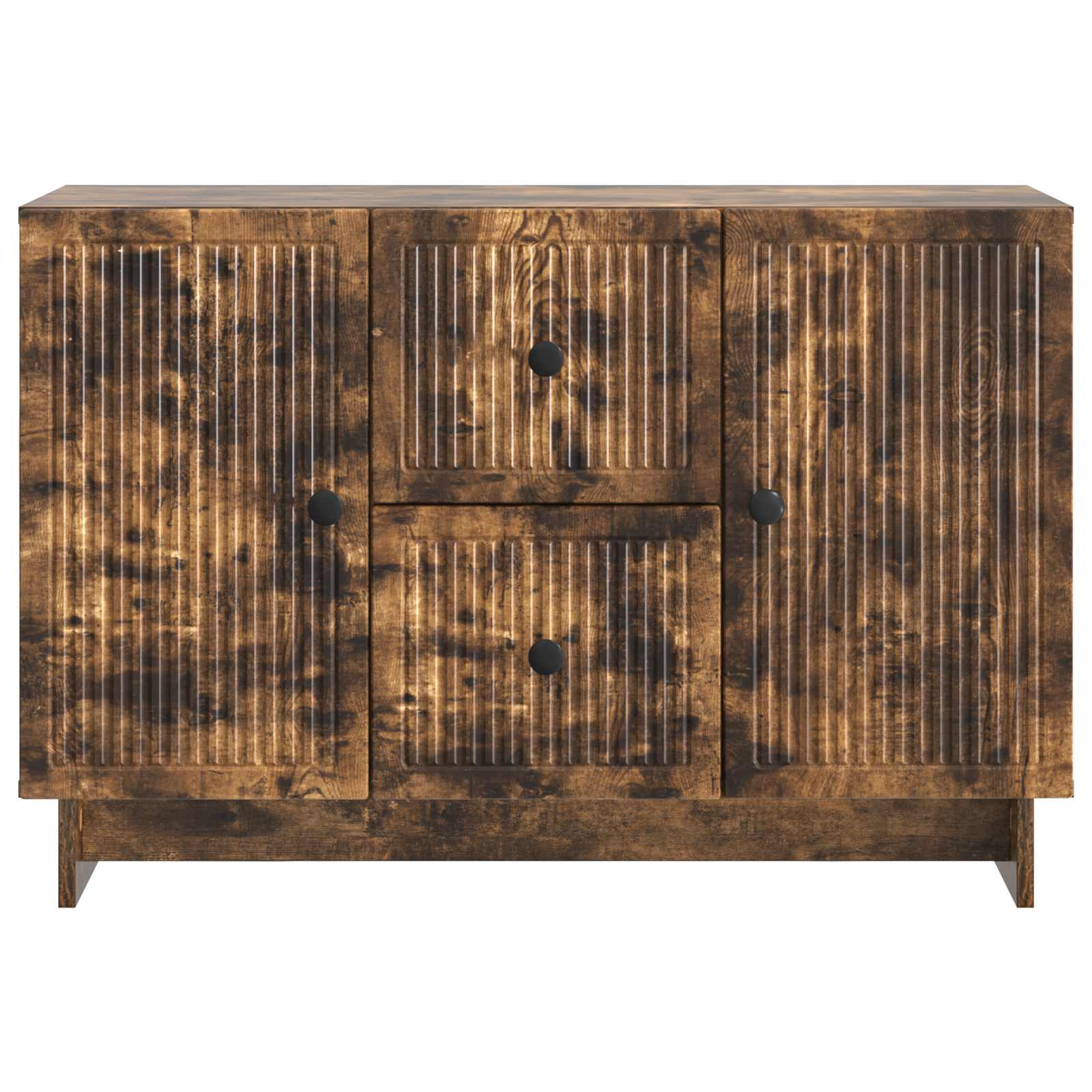 Aparador Roble Ahumado 89 x 34,5 x 60 cm Madera de Ingeniería
