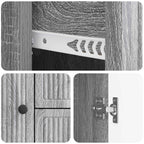 Aparador Gris Sonoma 89 x 34,5 x 60 cm Madera de Ingeniería