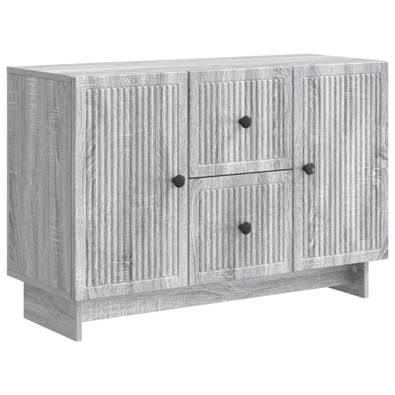 Aparador Gris Sonoma 89 x 34,5 x 60 cm Madera de Ingeniería