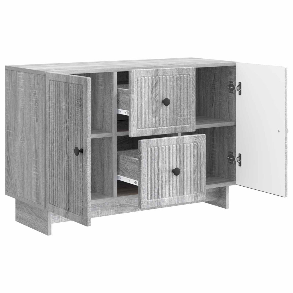 Aparador Gris Sonoma 89 x 34,5 x 60 cm Madera de Ingeniería