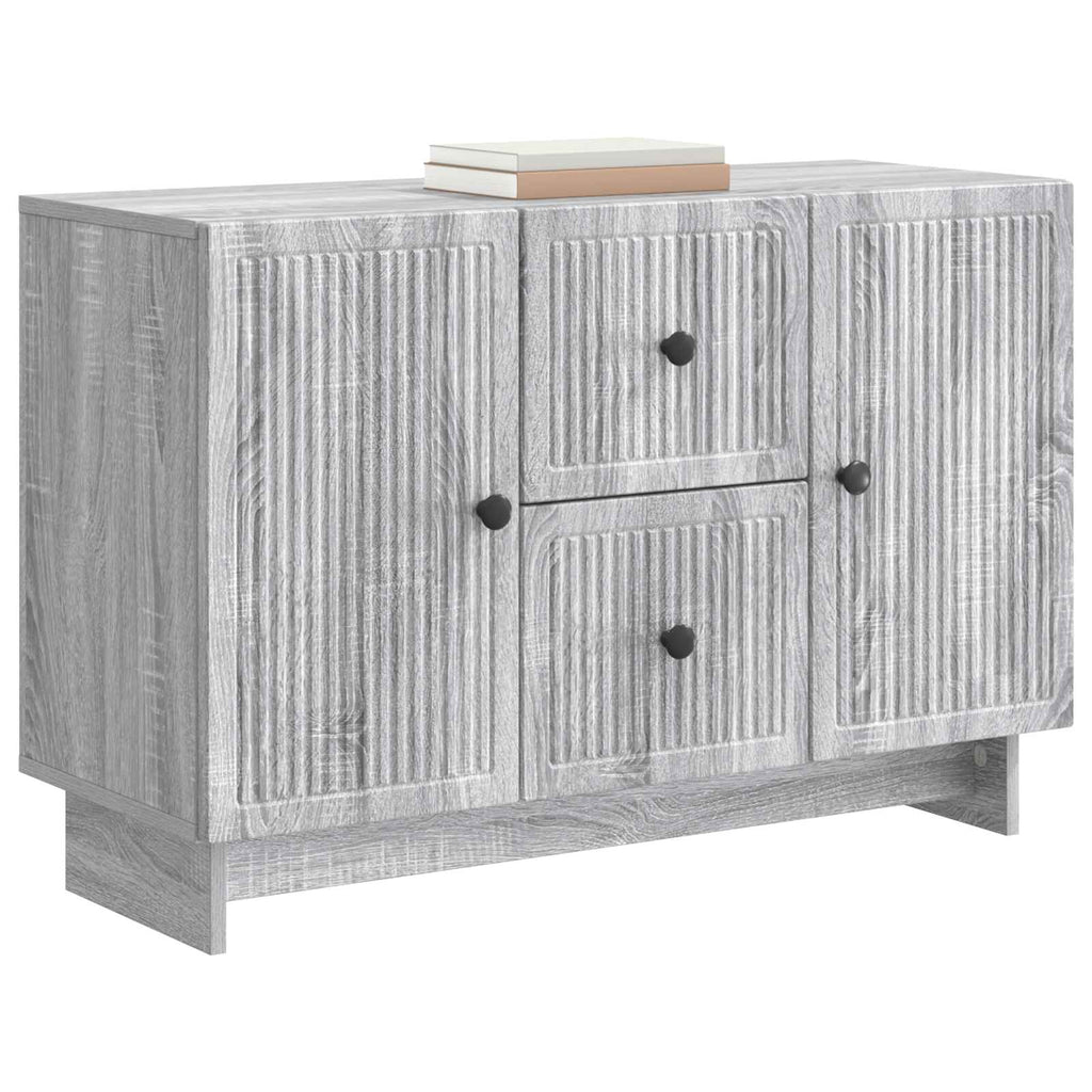 Aparador Gris Sonoma 89 x 34,5 x 60 cm Madera de Ingeniería