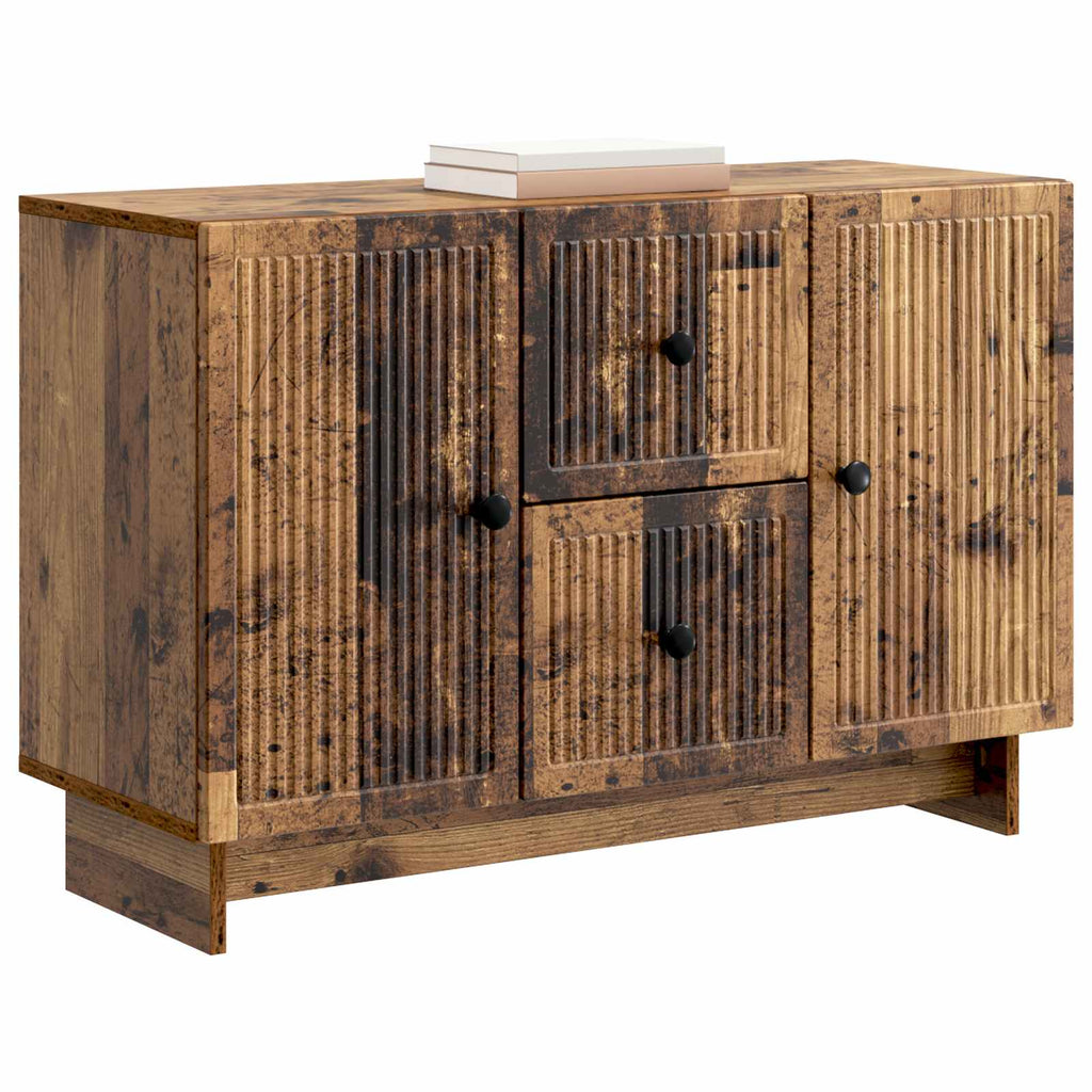 Aparador con cajón Madera envejecida 89 x 34,5 x 60 cm