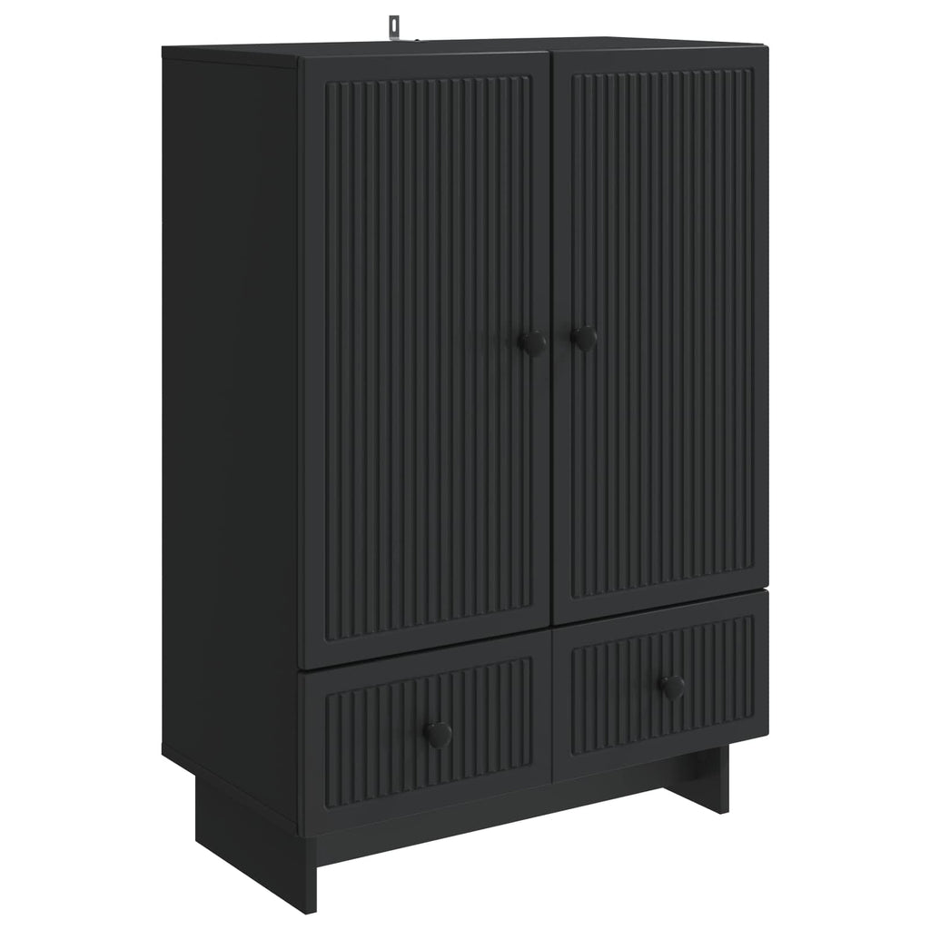 Aparador Negro 66 x 34,5 x 95 cm Madera de ingeniería