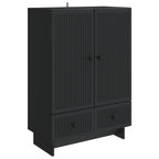Aparador Negro 66 x 34,5 x 95 cm Madera de ingeniería