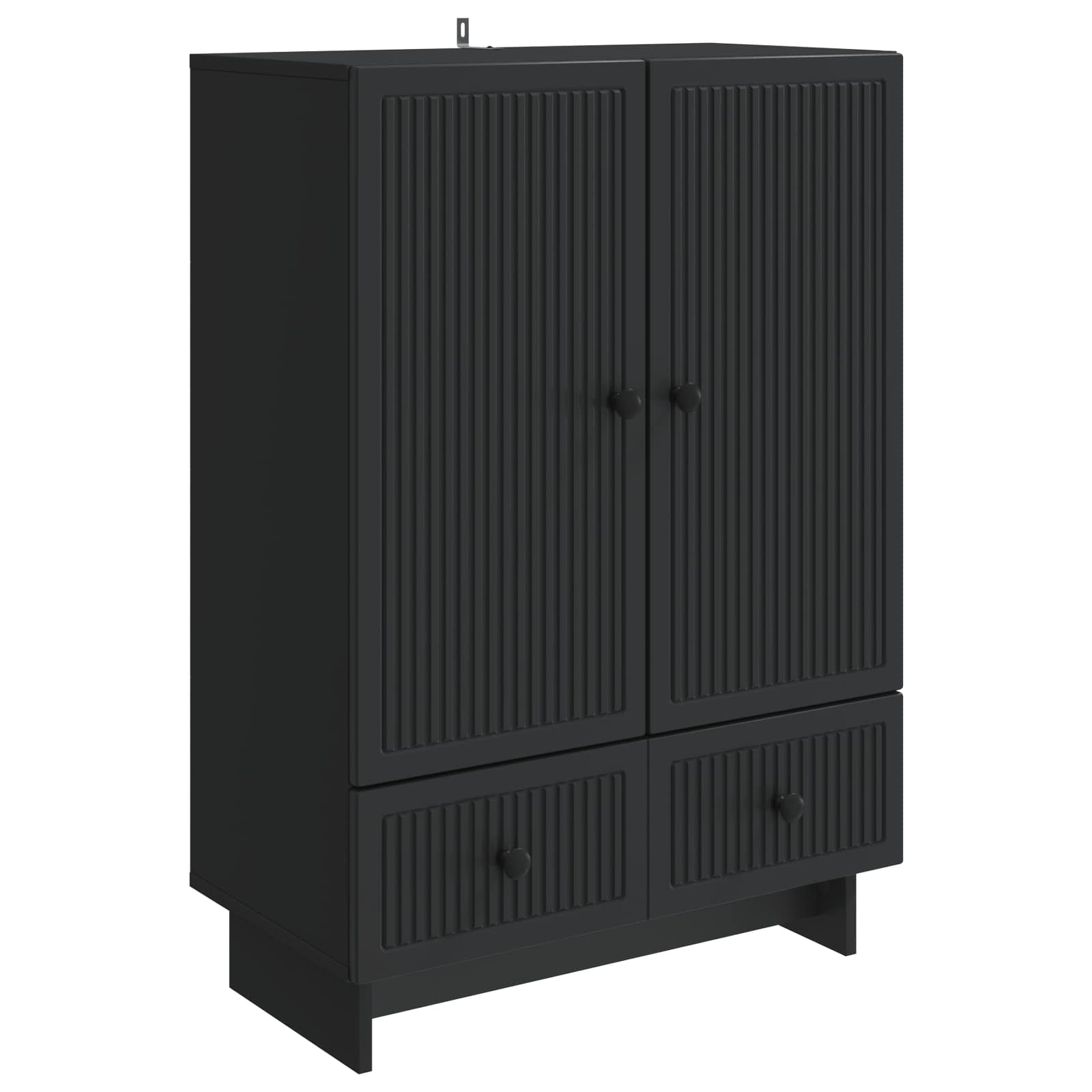 Aparador Negro 66 x 34,5 x 95 cm Madera de ingeniería