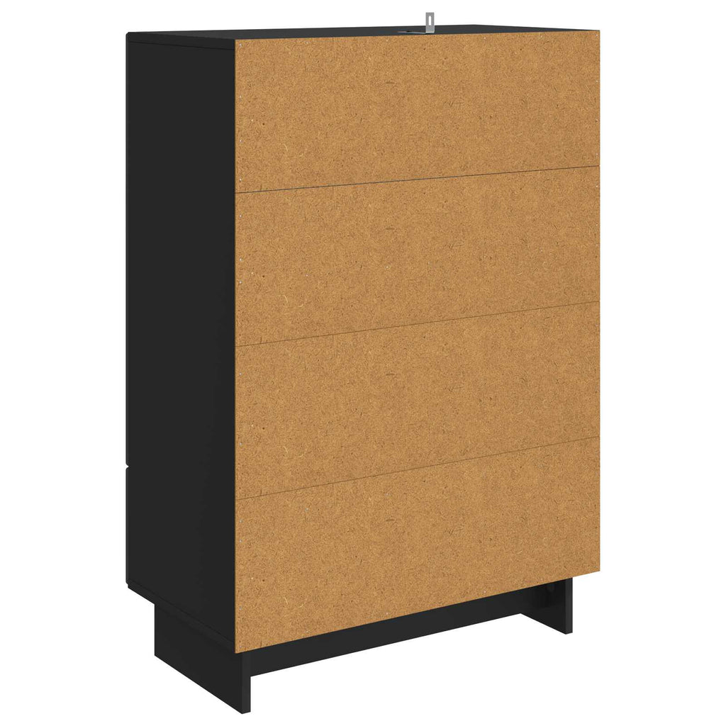 Aparador Negro 66 x 34,5 x 95 cm Madera de ingeniería