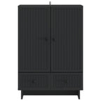 Aparador Negro 66 x 34,5 x 95 cm Madera de ingeniería
