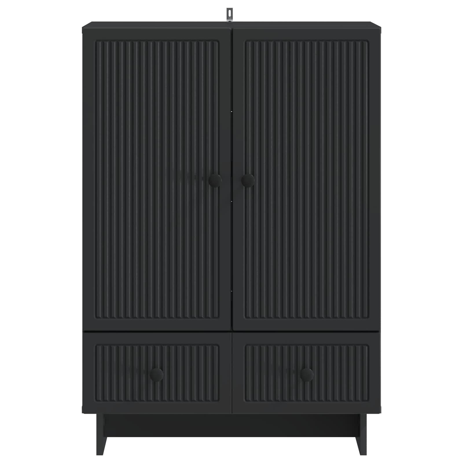 Aparador Negro 66 x 34,5 x 95 cm Madera de ingeniería