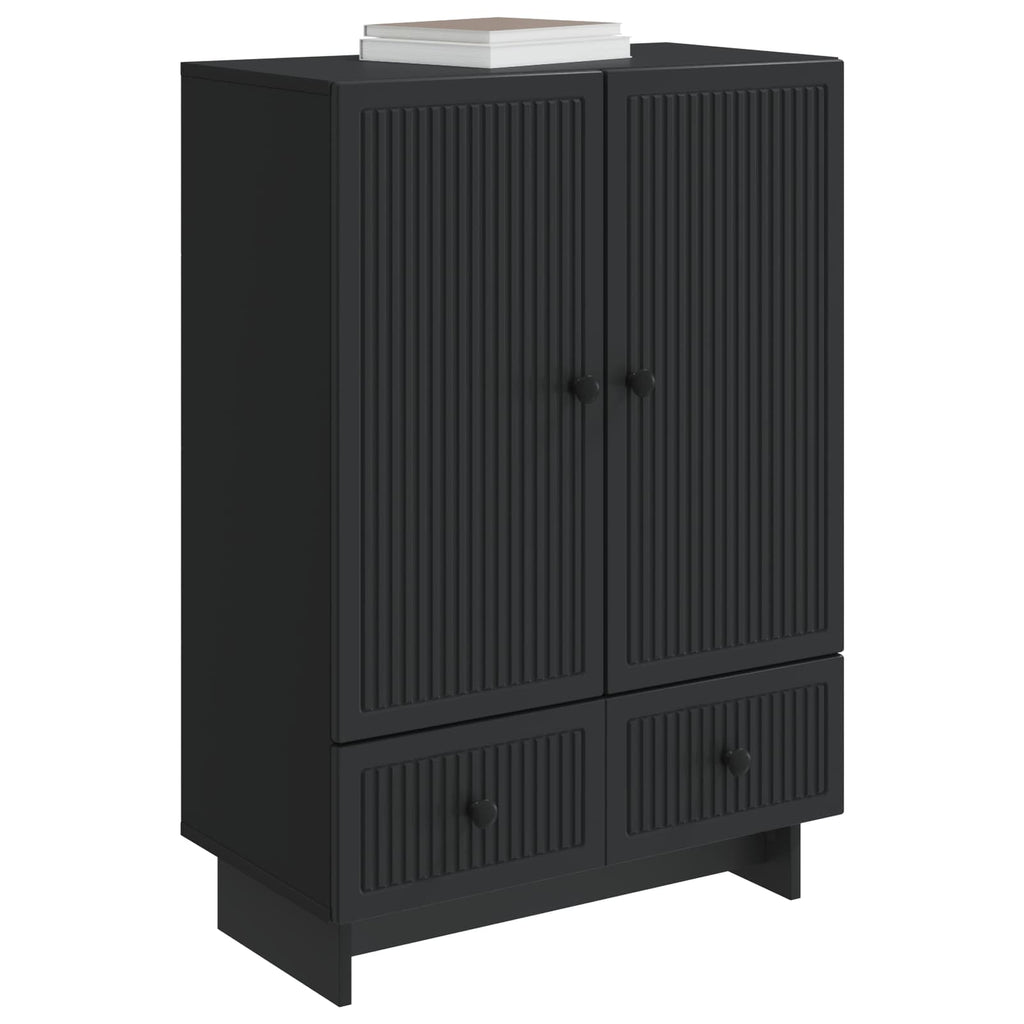Aparador Negro 66 x 34,5 x 95 cm Madera de ingeniería