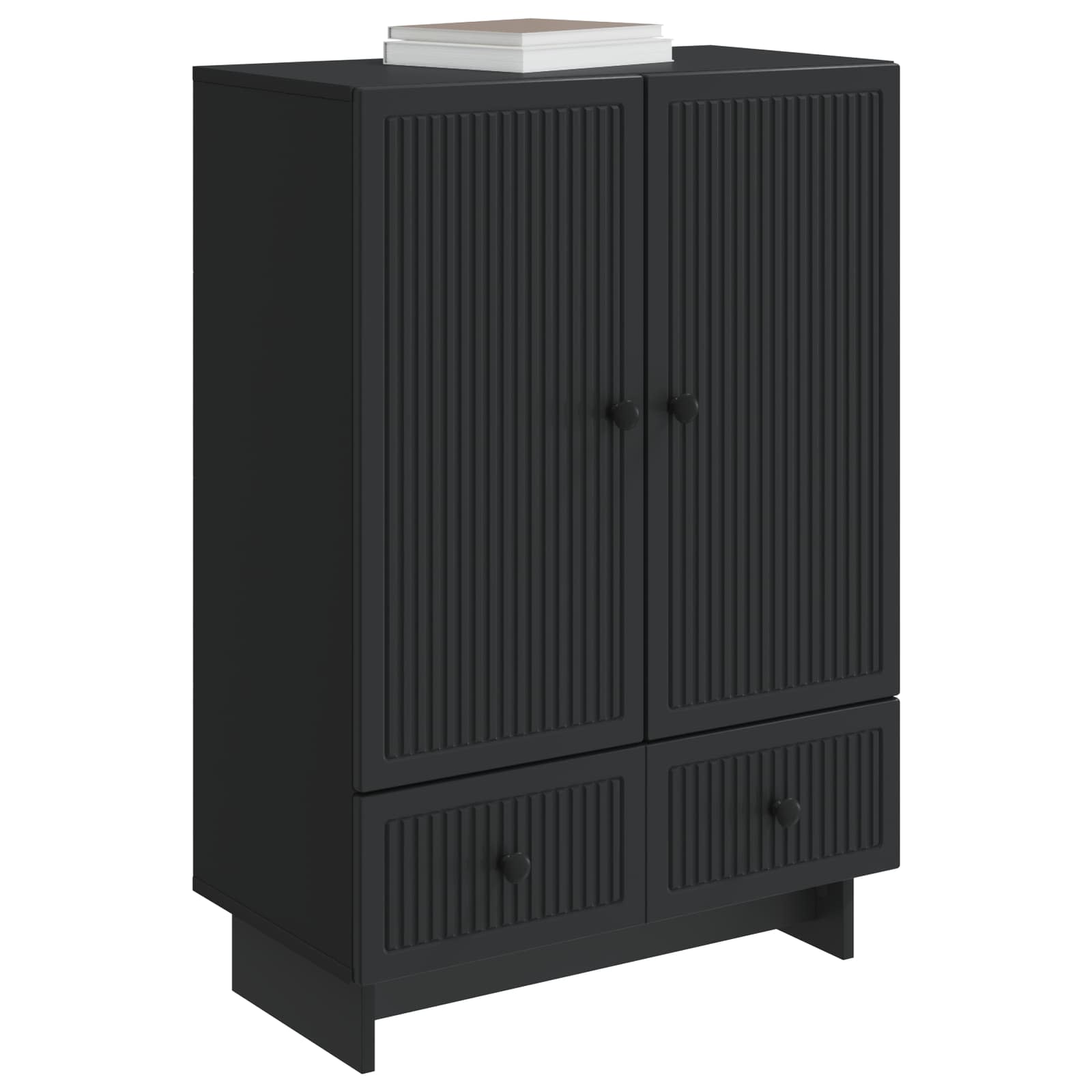 Aparador Negro 66 x 34,5 x 95 cm Madera de ingeniería