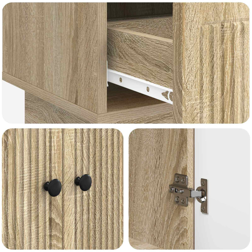 Aparador Roble Sonoma 66 x 34,5 x 95 cm Madera de ingeniería
