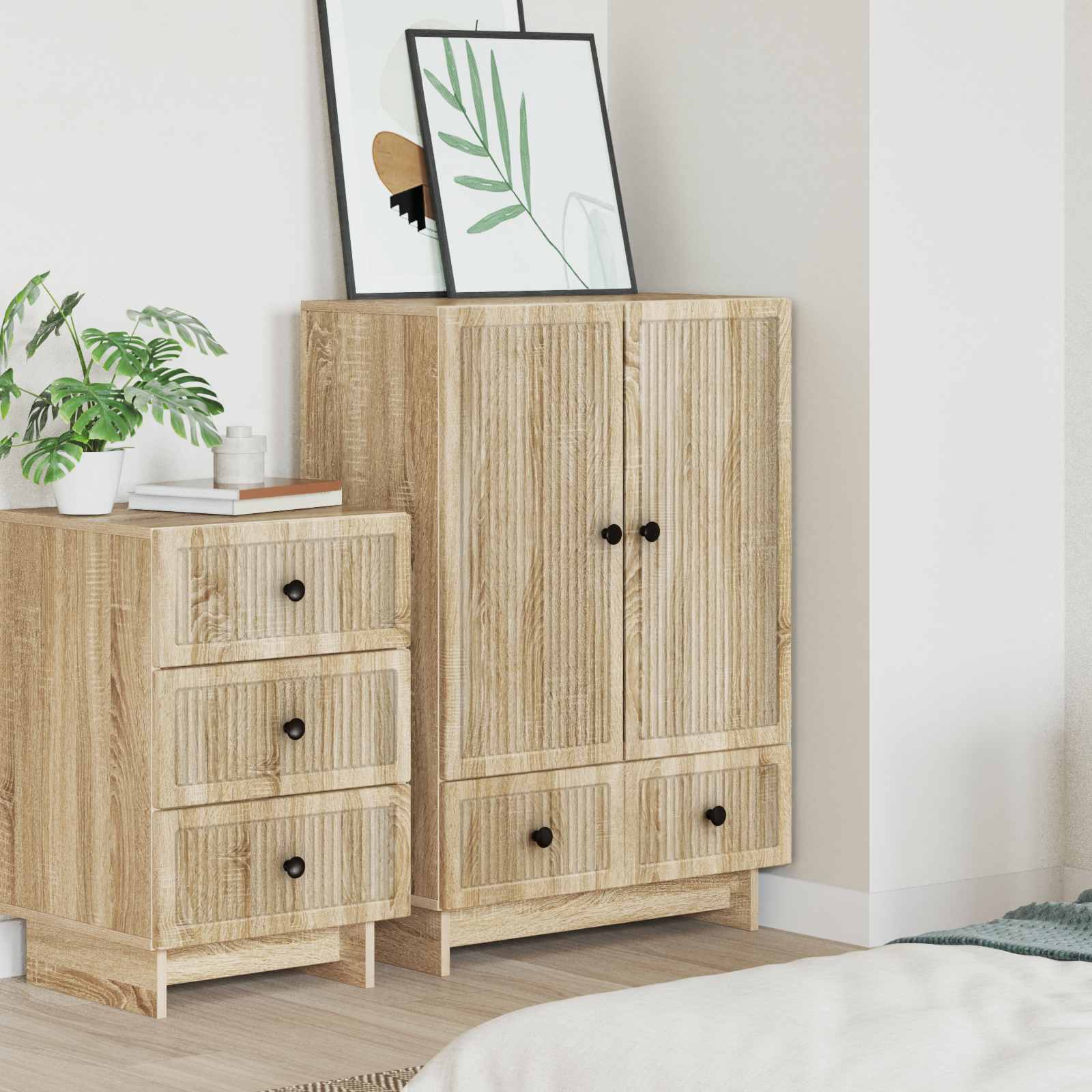 Aparador Roble Sonoma 66 x 34,5 x 95 cm Madera de ingeniería
