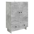 Aparador Gris Concreto 66 x 34,5 x 95 cm Madera de ingeniería