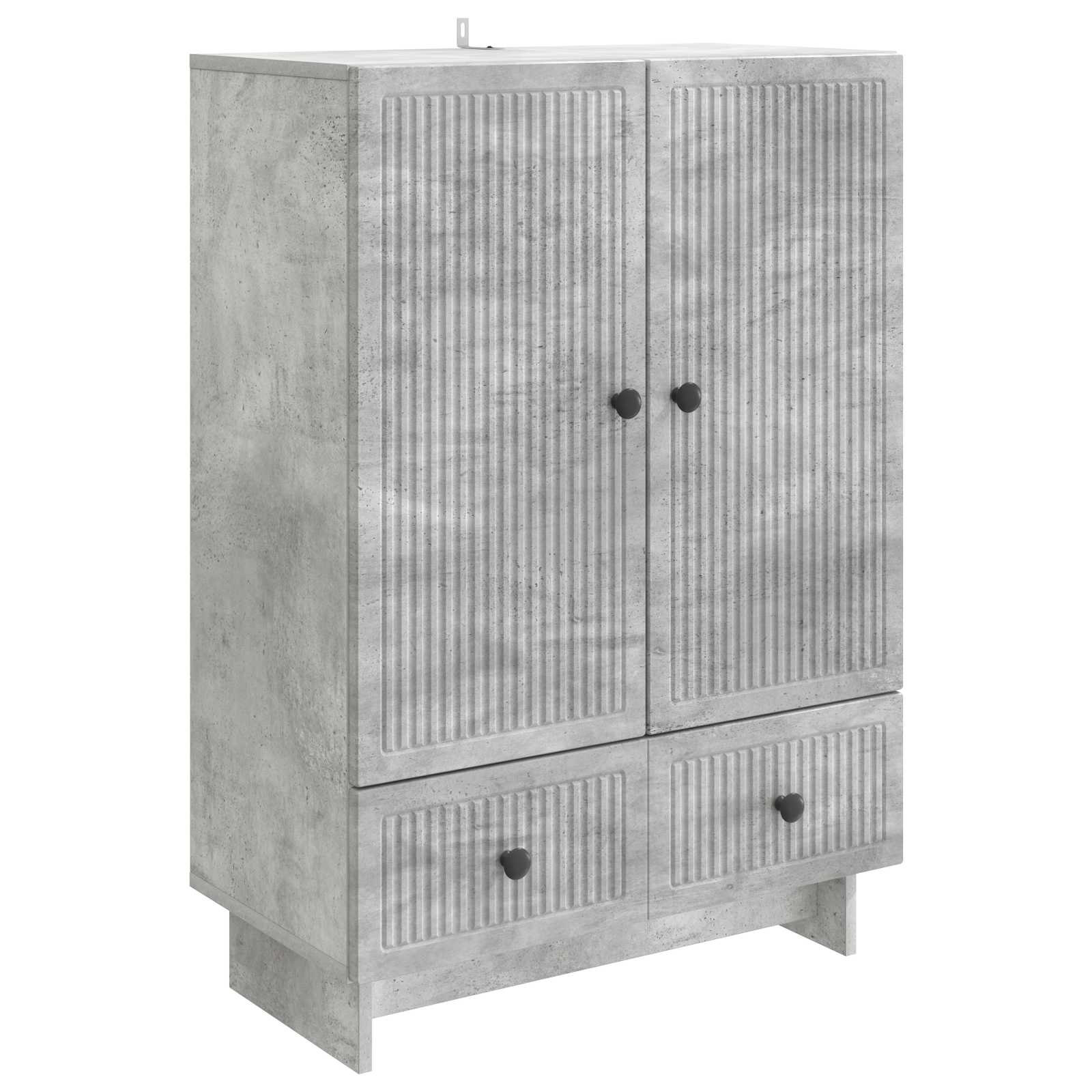 Aparador Gris Concreto 66 x 34,5 x 95 cm Madera de ingeniería