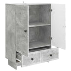 Aparador Gris Concreto 66 x 34,5 x 95 cm Madera de ingeniería