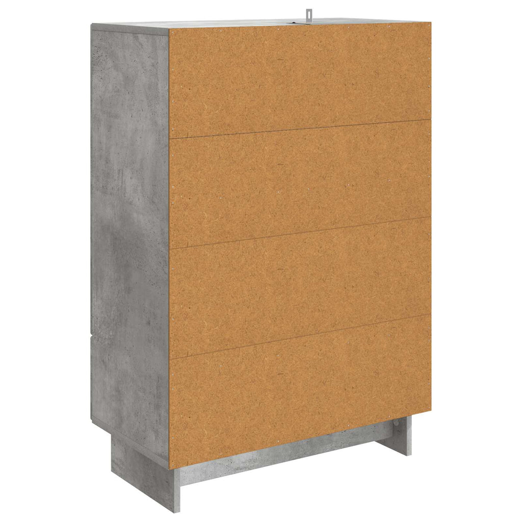 Aparador Gris Concreto 66 x 34,5 x 95 cm Madera de ingeniería